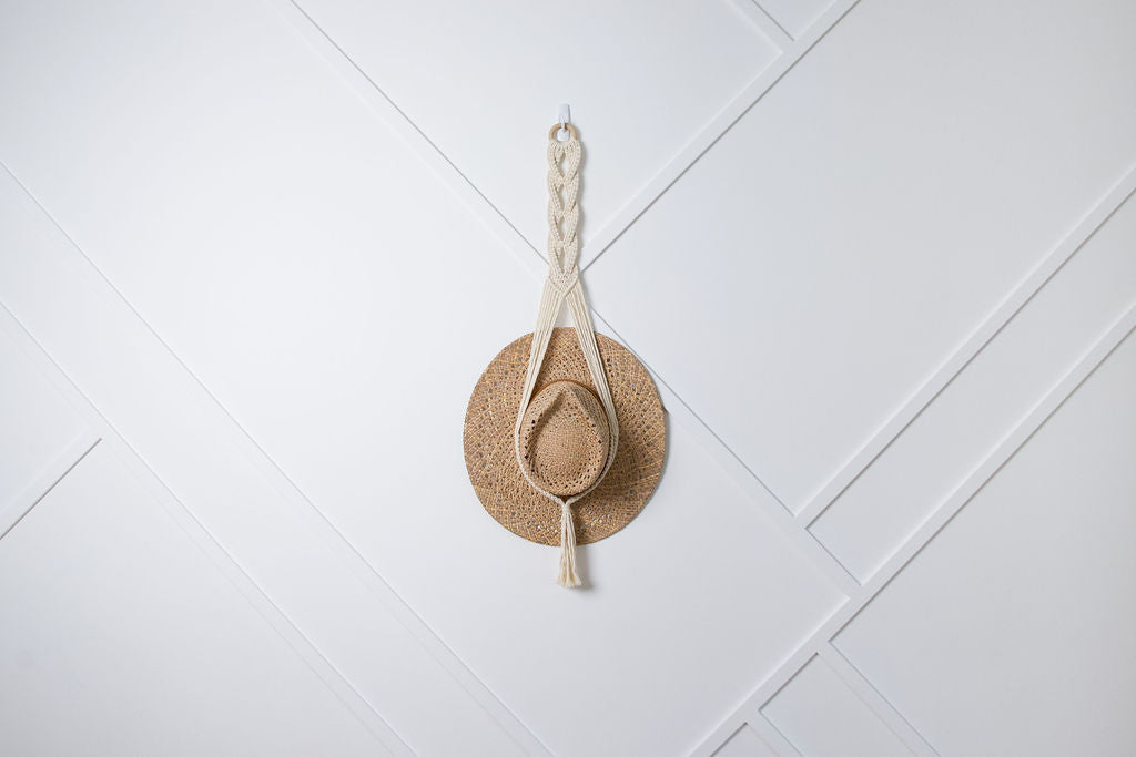 Braided Macrame Hat Hanger