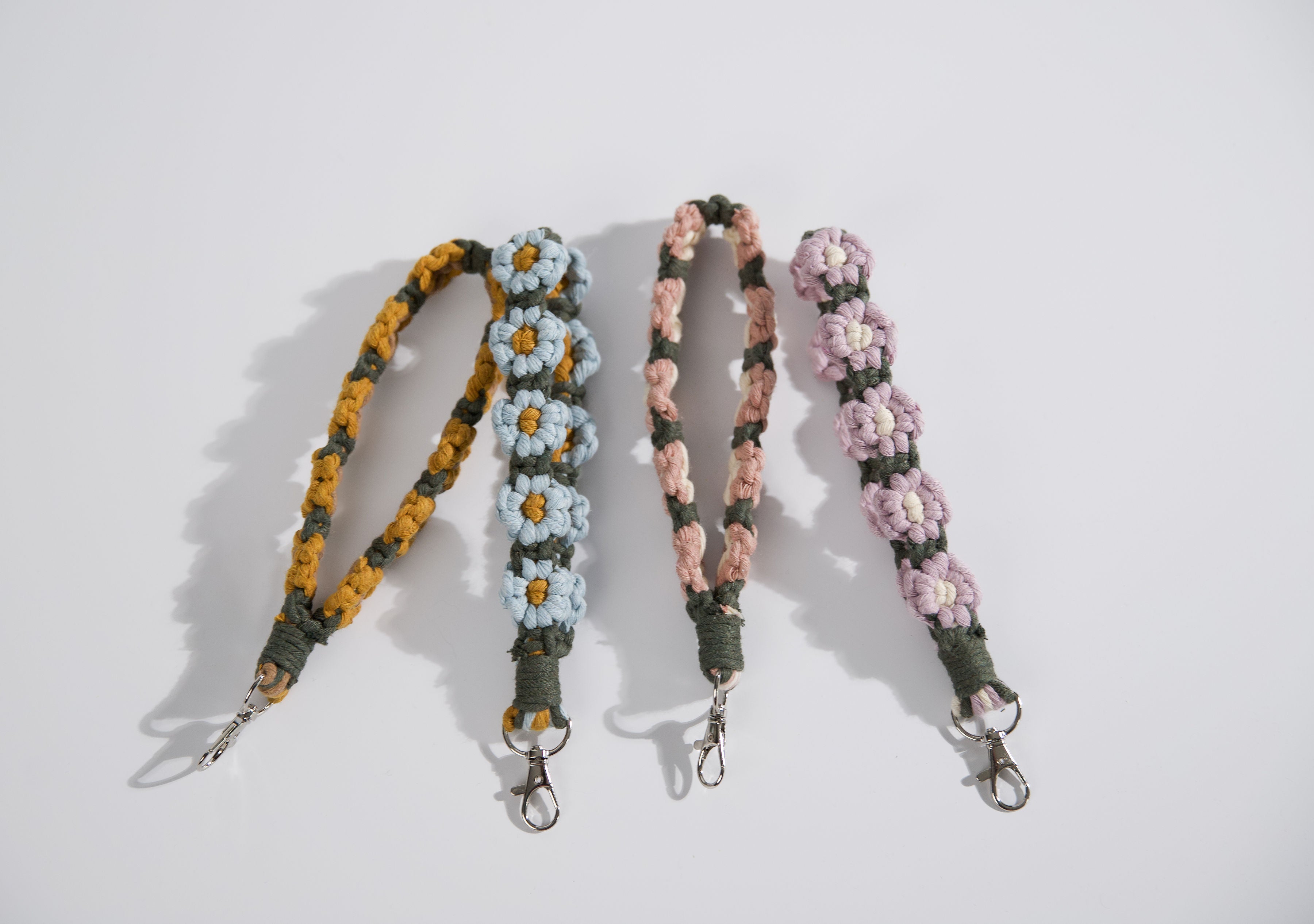 Macrame Daisy Wristlet - New Colours