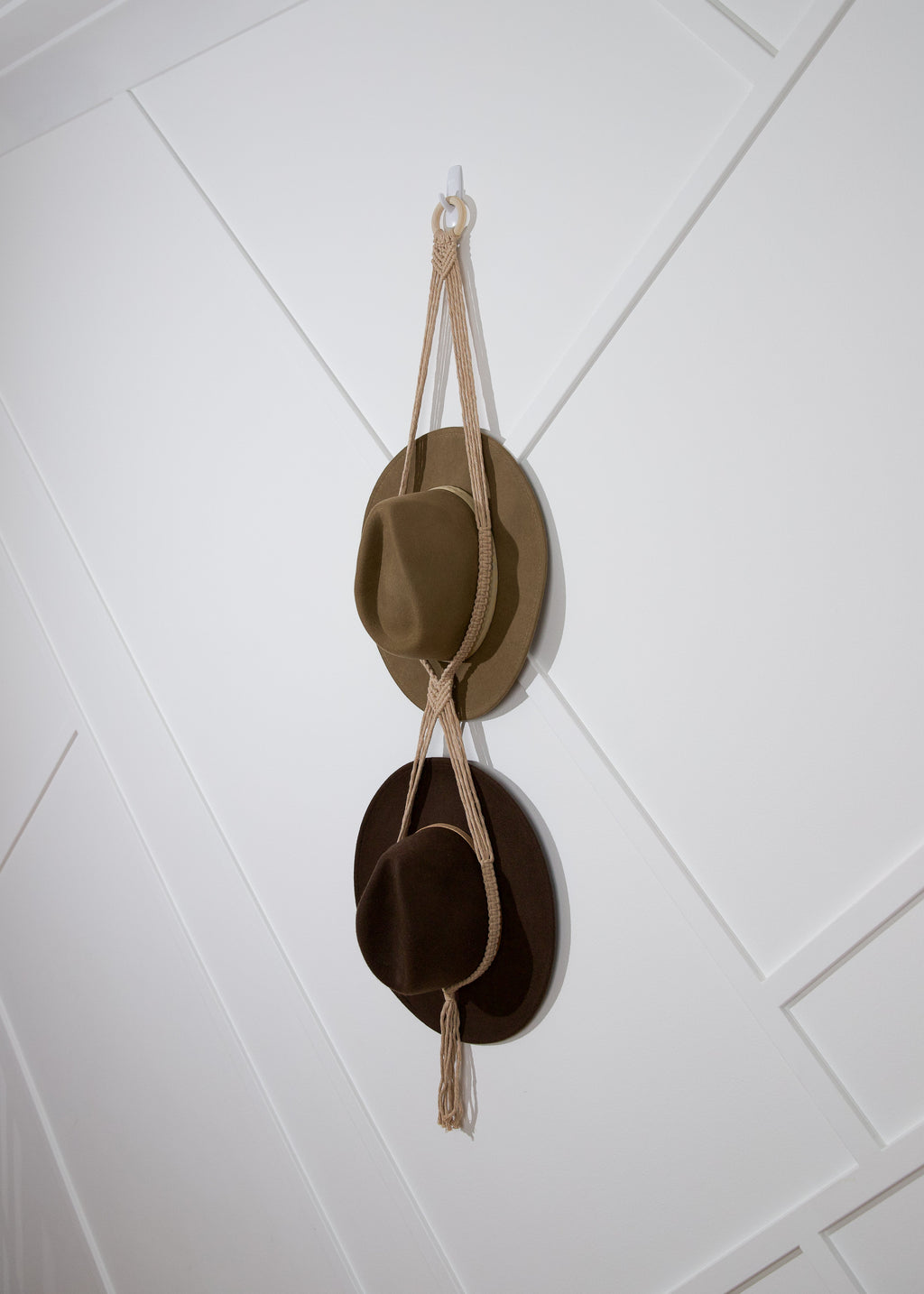 Macrame Hat Hanger Double