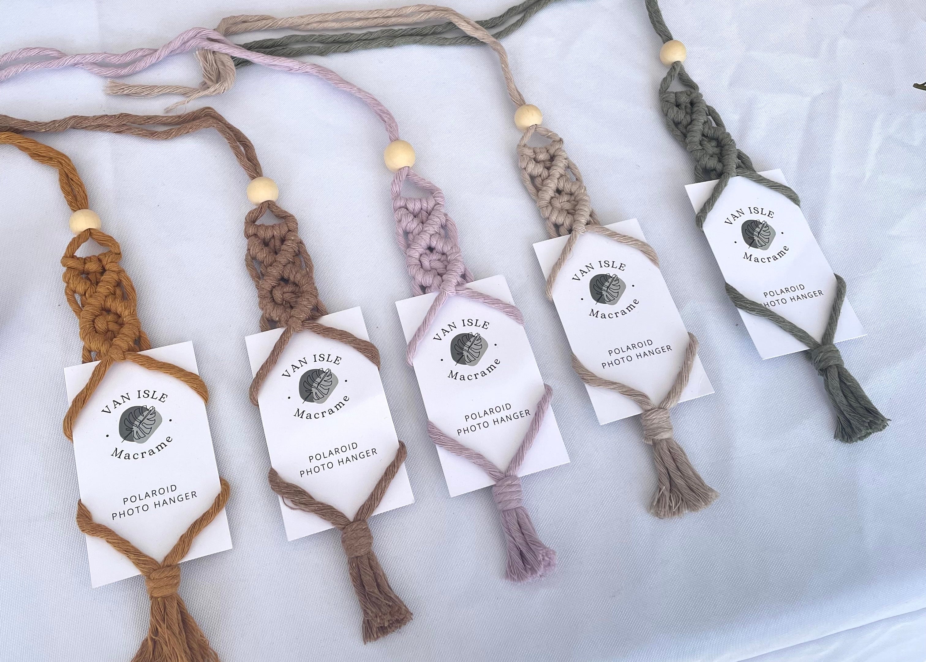 Macrame Car Polaroid Photo Hanger