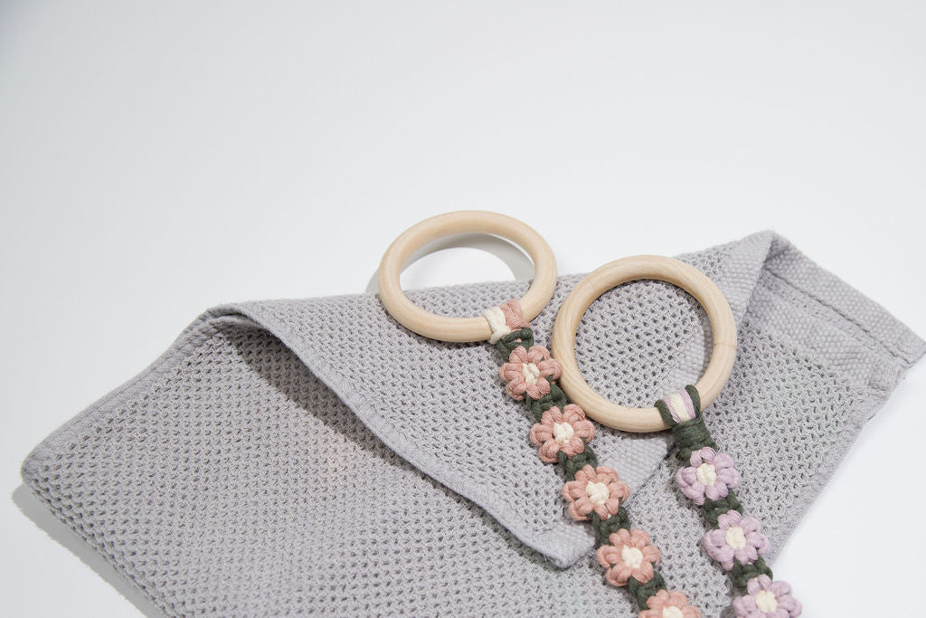 Macrame Daisy Tea Towel Holder - New Colours