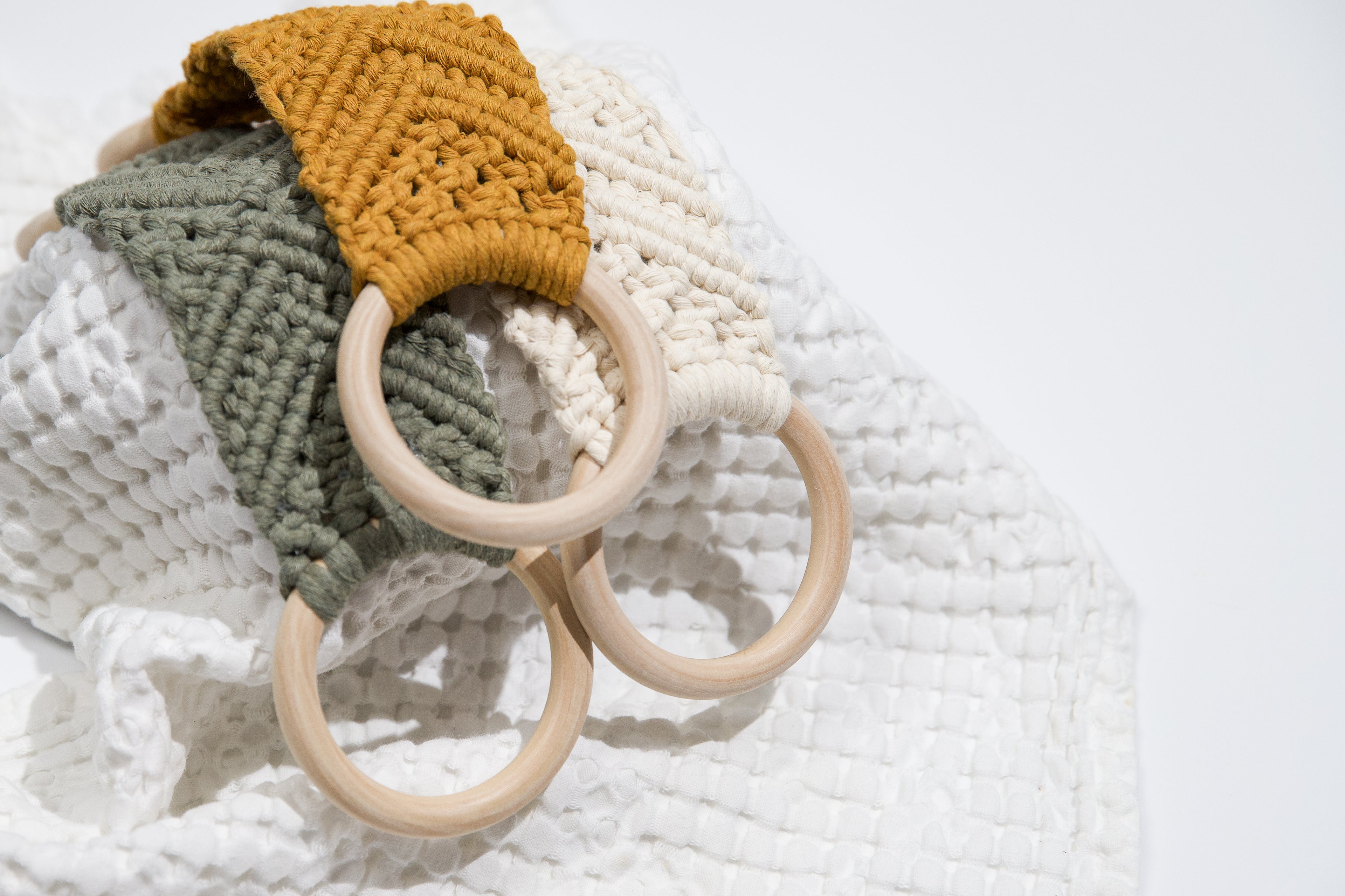 Classic Macrame Tea Towel Holder