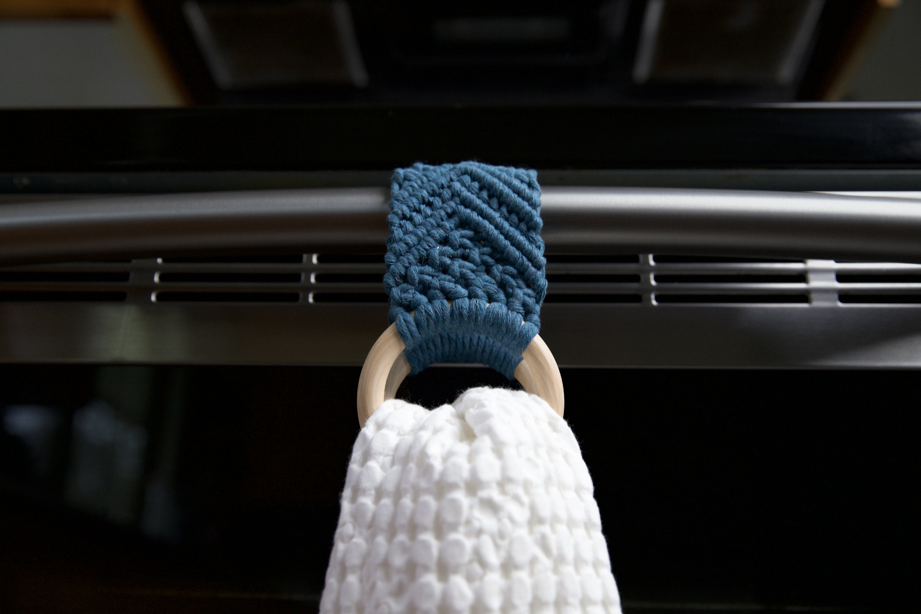 Classic Macrame Tea Towel Holder