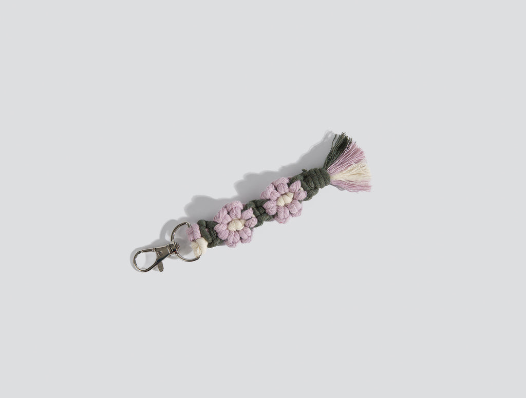 Macrame Daisy Keychain - New Colours