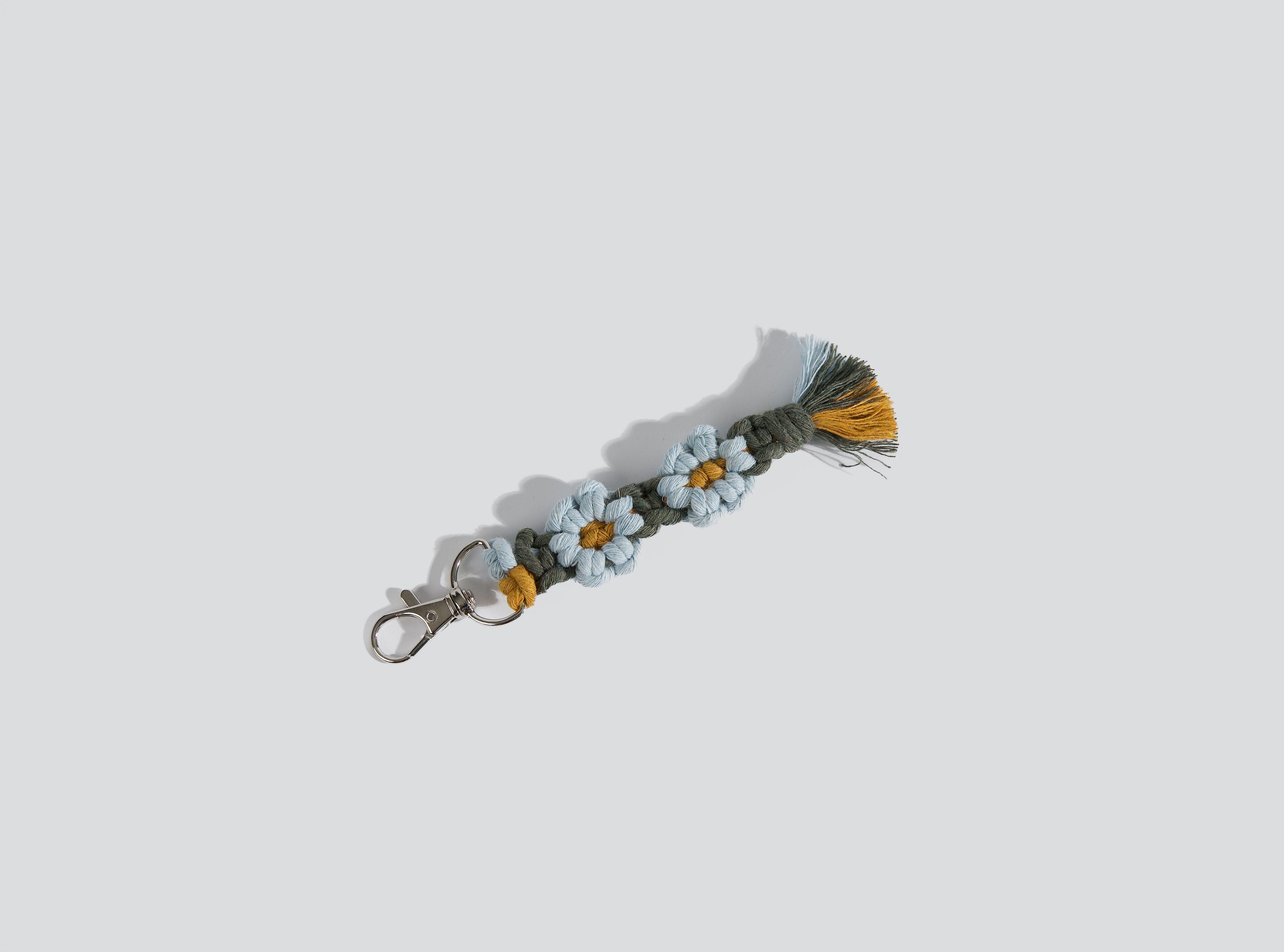 Macrame Daisy Keychain - New Colours