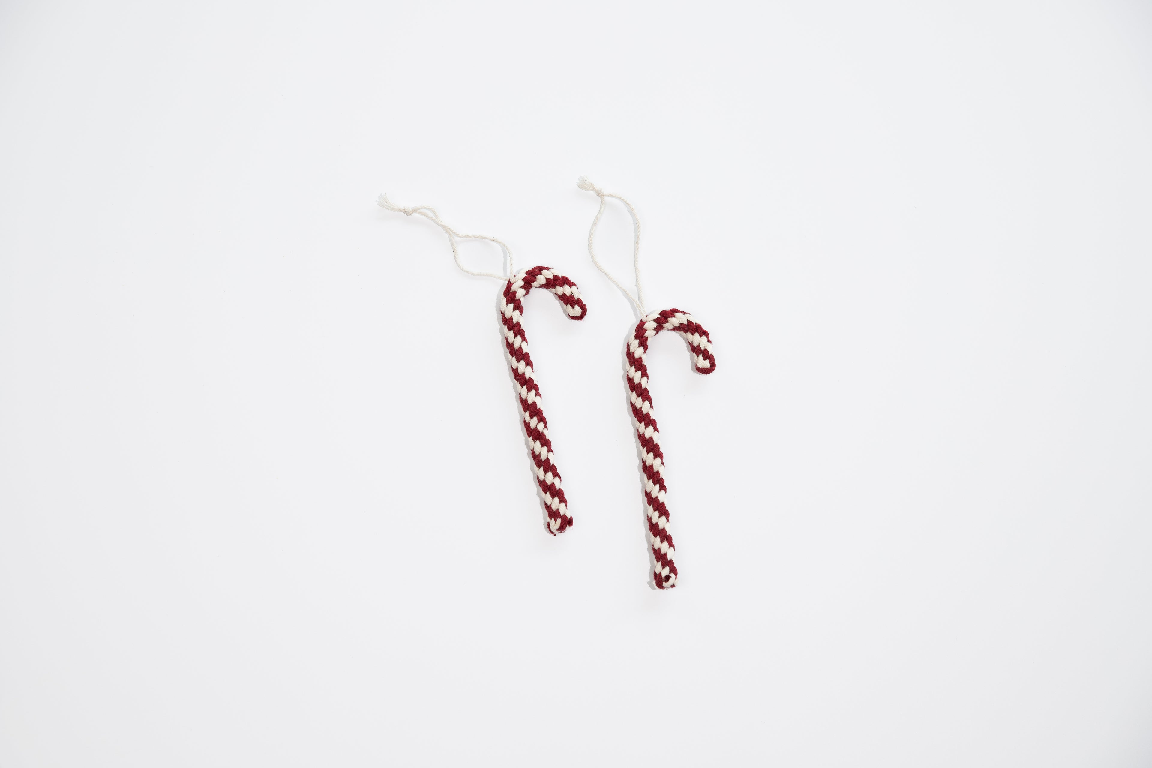 Macrame Candy Cane Ornament