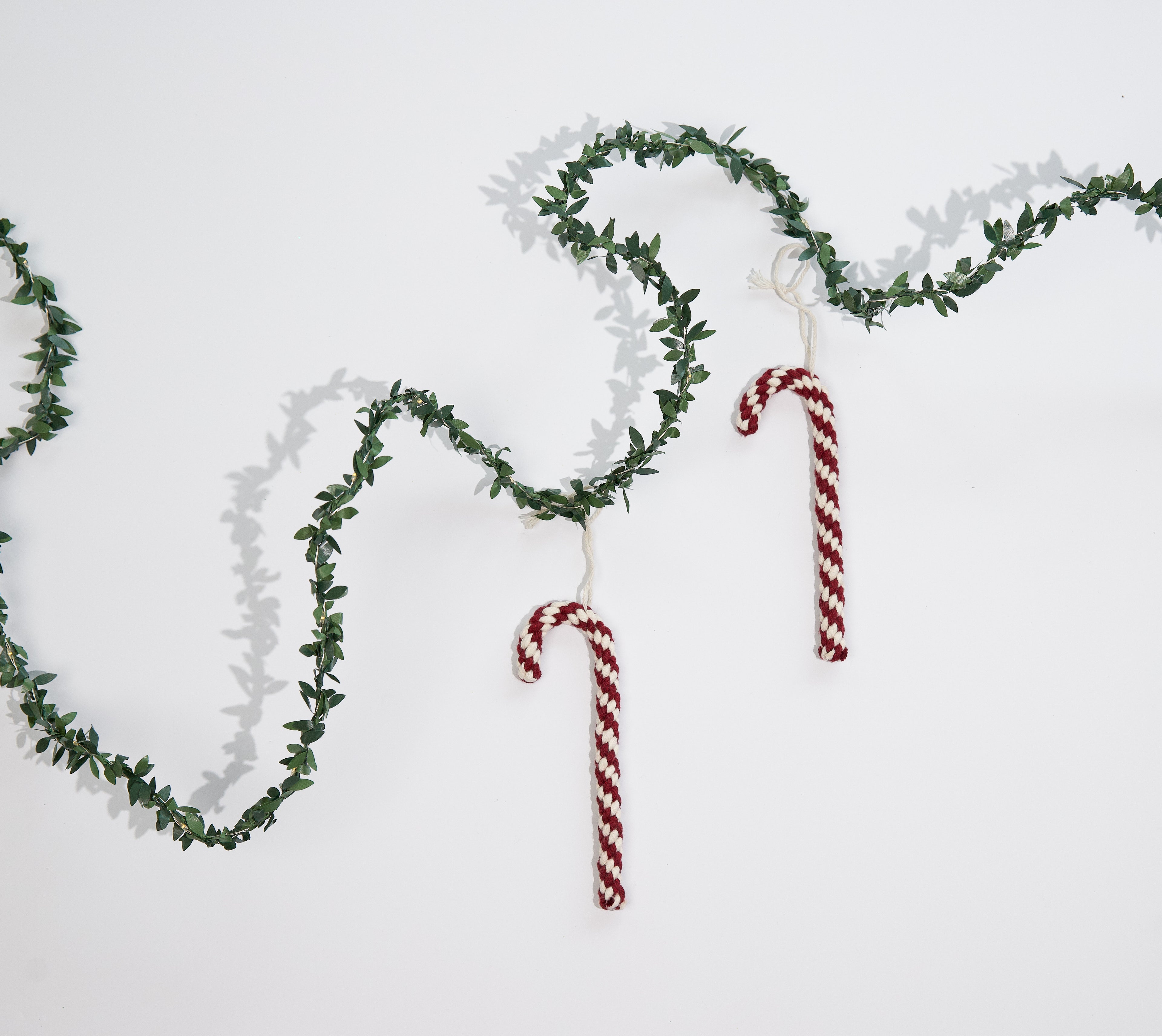 Macrame Candy Cane Ornament