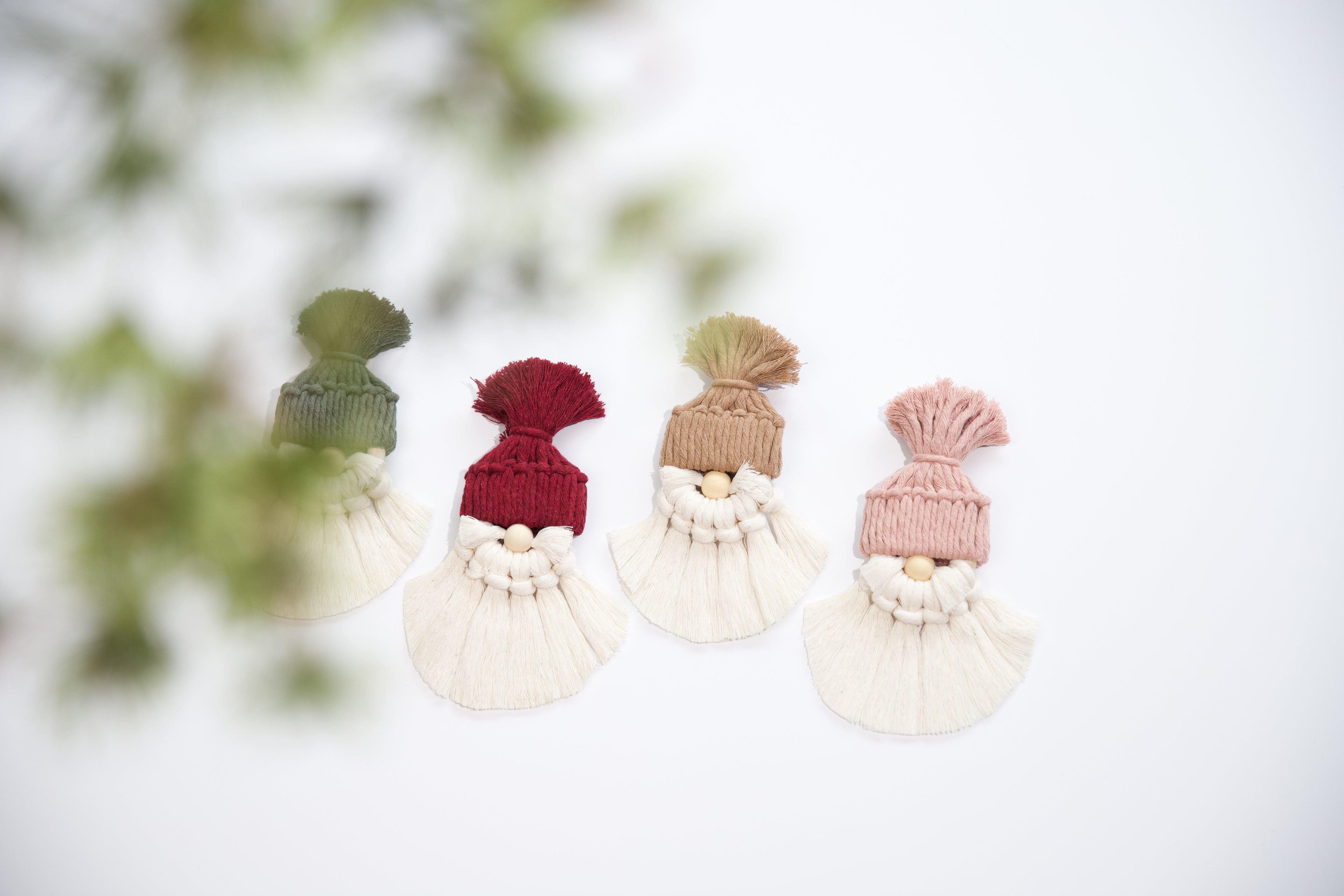 Macrame Gnome Ornament