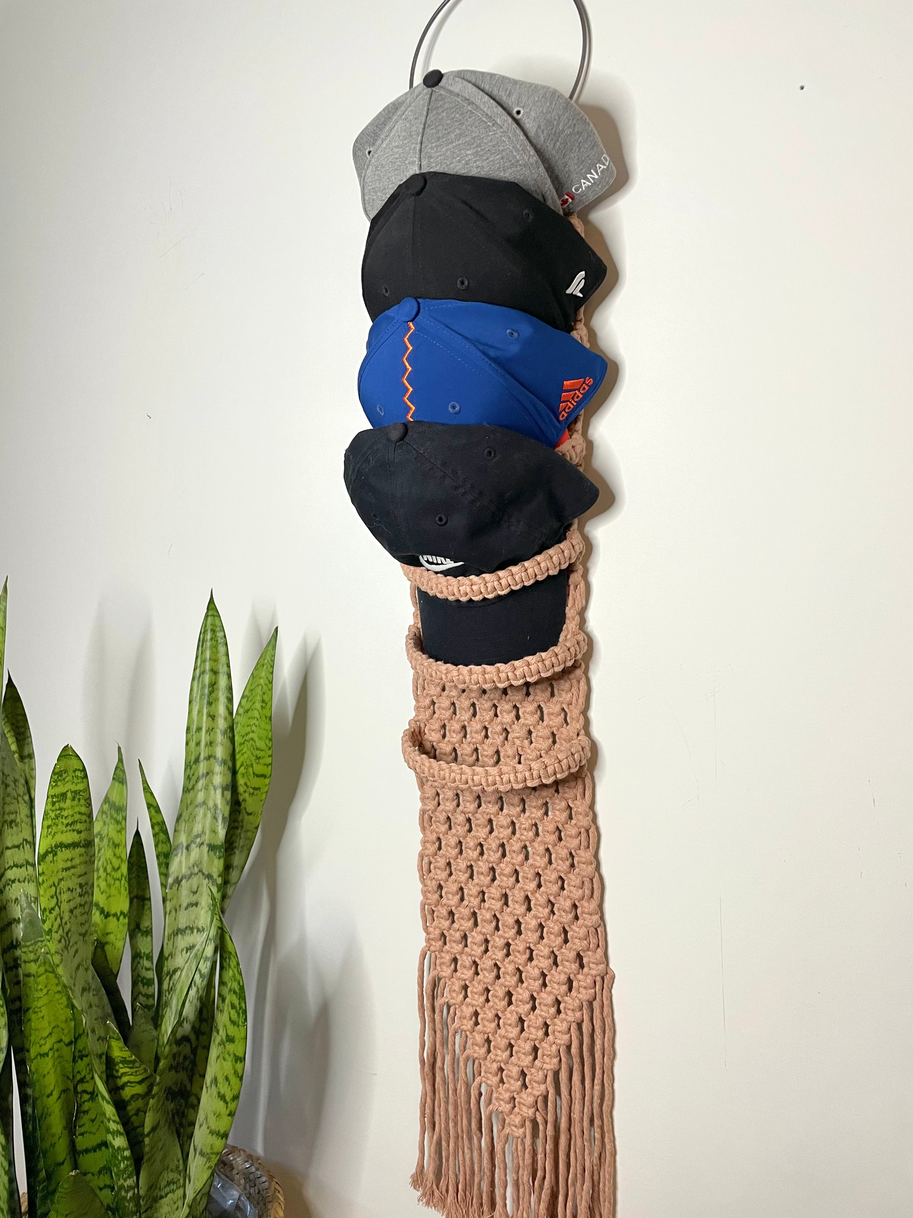 Macrame Baseball Hat Hanger